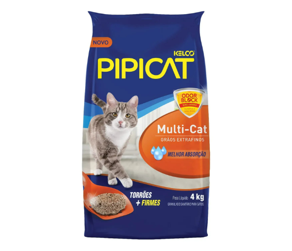 Areia Pipicat Multicat 4 kg